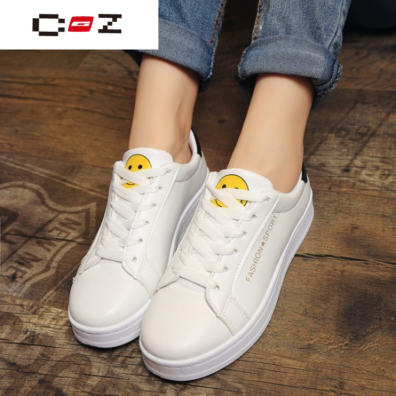 CZ潮流品牌小白鞋女韩版春夏女鞋厚底板鞋运