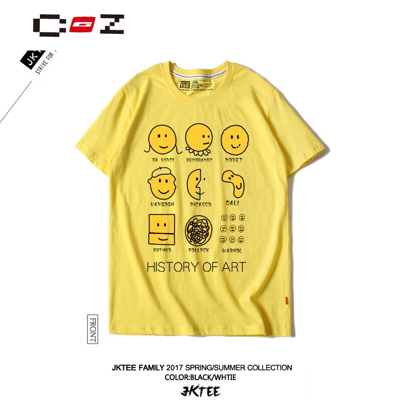 CZ潮流品牌韩国ulzzang原宿风卡通表情符号T