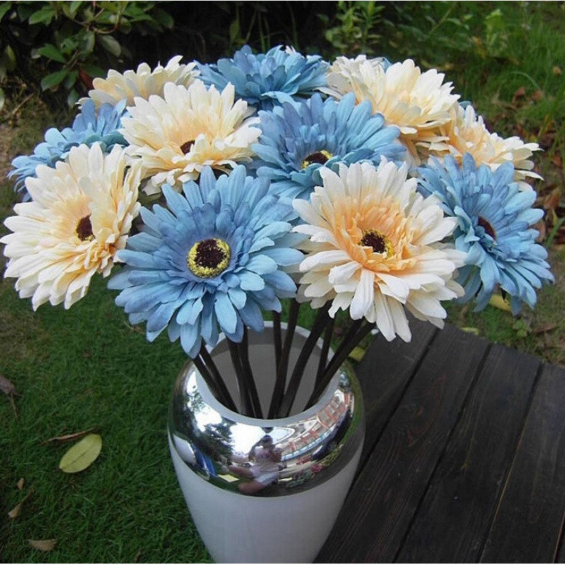 仿真非洲菊 弗兰菊仿真菊花弗朗花仿真太阳花菊花 康琦(KANGQI)装饰用品\/礼品【价格 图片 品牌 报价】-苏宁易购唯信尔家居专营店