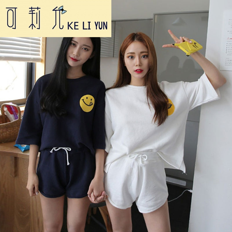 KELIYUN2017新款休闲运动套装女夏装韩版时