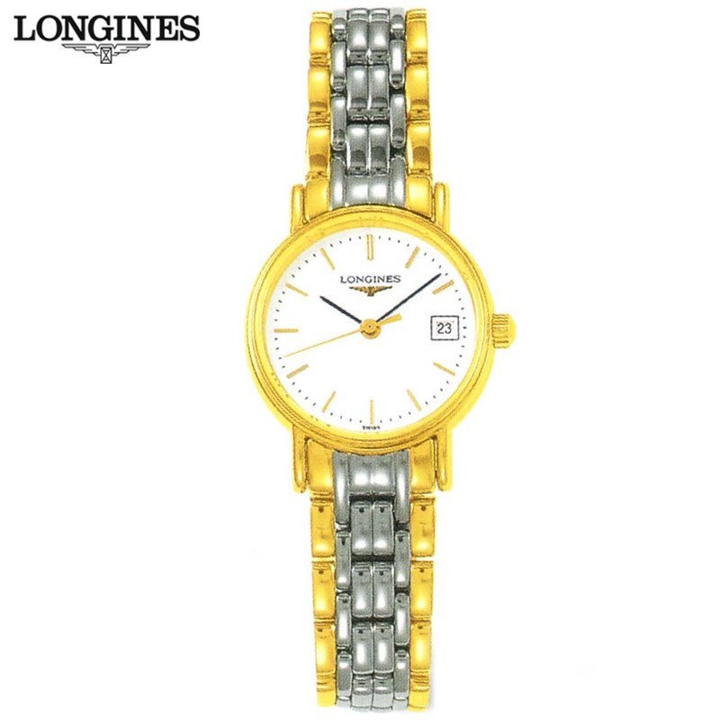 浪琴longines手表瑰丽系列石英女士手表钢带石英女士手表l42204116