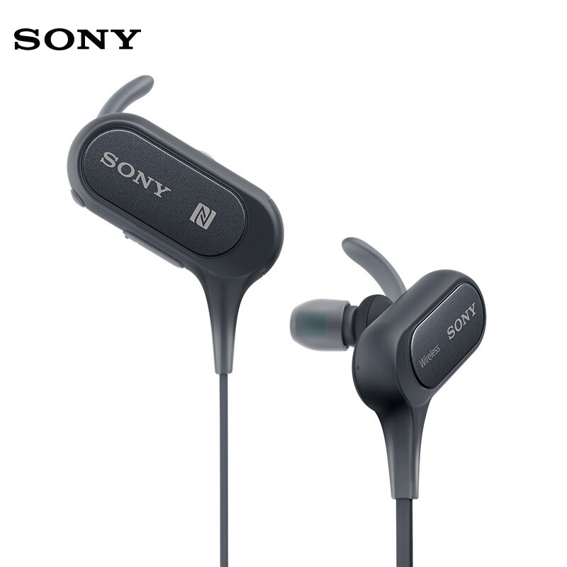 索尼(sony)重低音防水蓝牙运动耳机 mdr-xb50bs 黑色