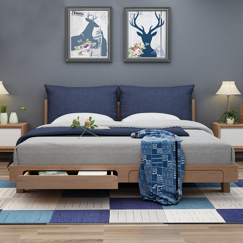 蒂凯特 床 北欧床实木套装卧室家具双人床 主卧婚床1.5米 1.8米床