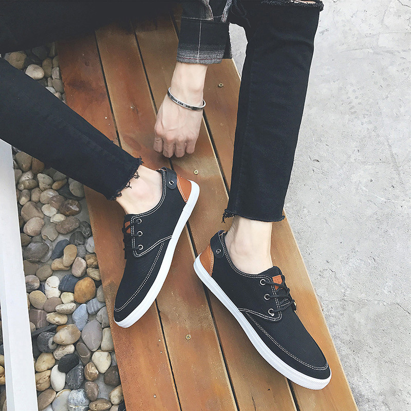 娉语街拍帆布鞋男2017秋季新款男士透气防臭布鞋韩版潮流板鞋休闲鞋子 娉语(PINGYU)男士帆布鞋型号【价格 图片 品牌 报价】-苏宁易购娉语品攀服饰专营店