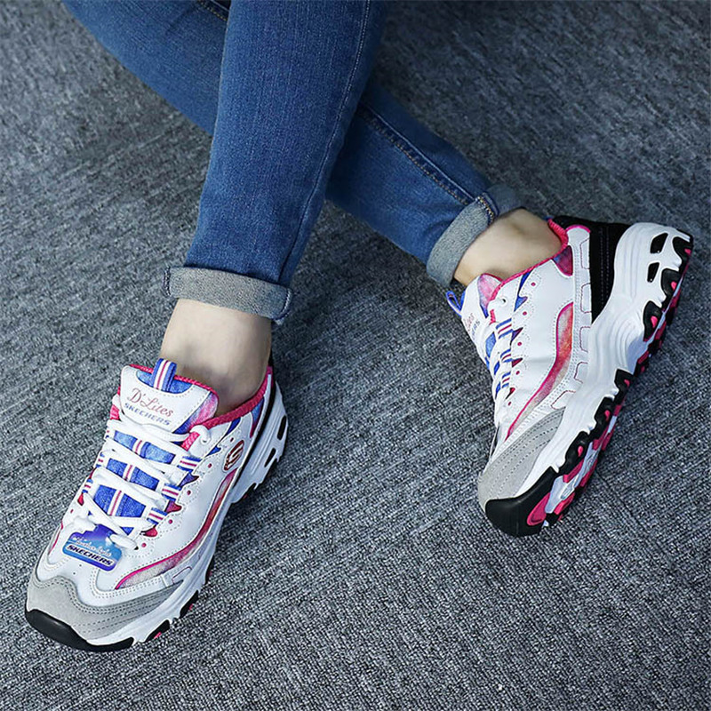 skechers/斯凯奇 女鞋 熊猫鞋休闲鞋运动鞋防滑缓震板鞋 99999956