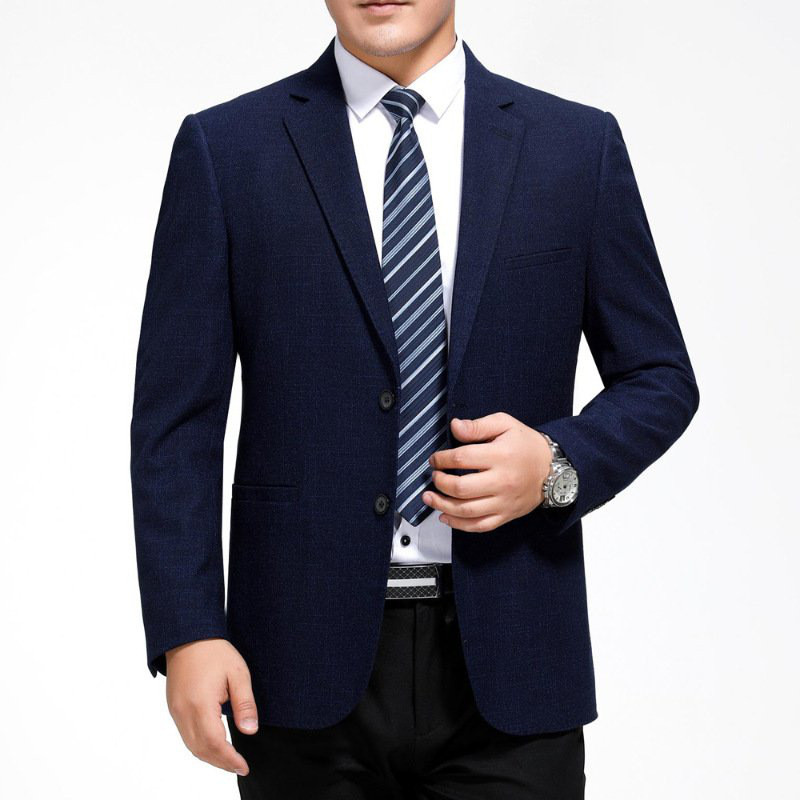 卓胜基秋冬西装中年休闲单西羊毛西服男上衣中年爸爸装外套格子大码单件 卓胜基男士西服【价格 图片 品牌 报价】-苏宁易购言华商贸服饰专营店