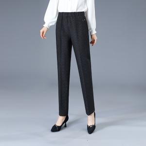 迪鲁奥(DILUAO)轻奢品质妈妈裤子2021新款时尚宽松薄款洋气外穿大码女中老年50一60岁女裤
