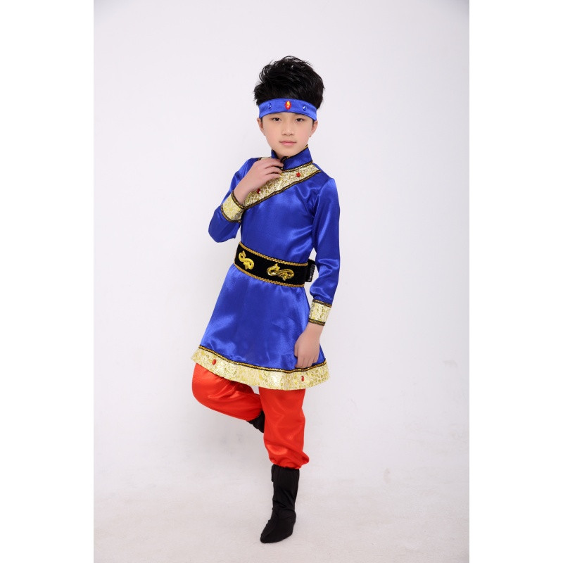 少儿少数民族演出服儿童演出服装蒙古族藏族舞