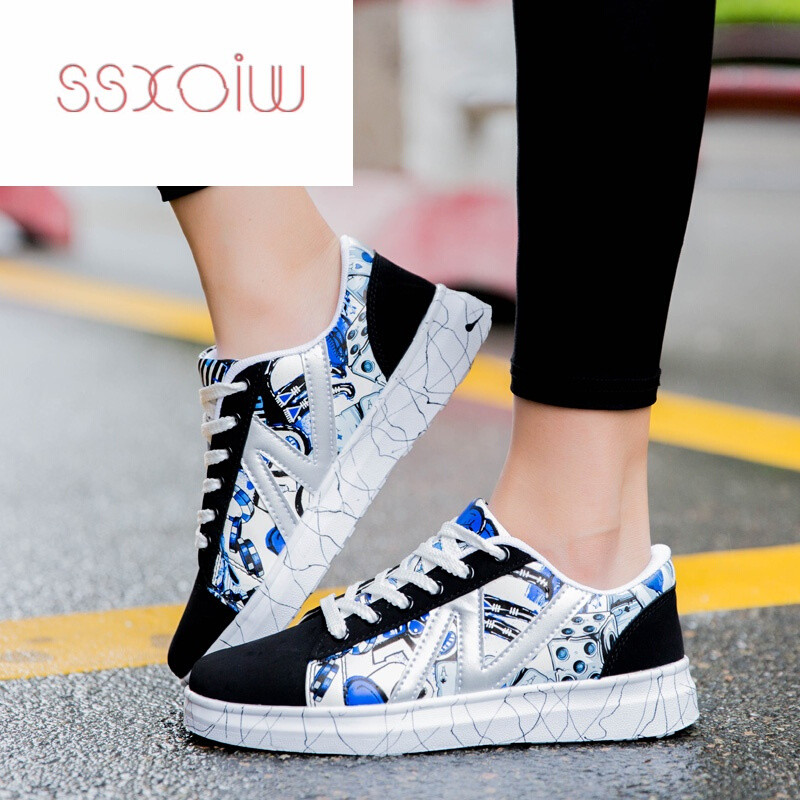 SSXOIW2017新款港风街拍板鞋女学生平板鞋