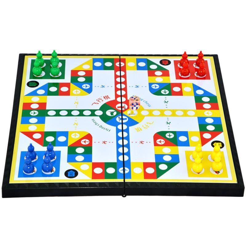 棋盘益智类儿童小学生飞机棋 飞行棋大小号折合磁性折叠式