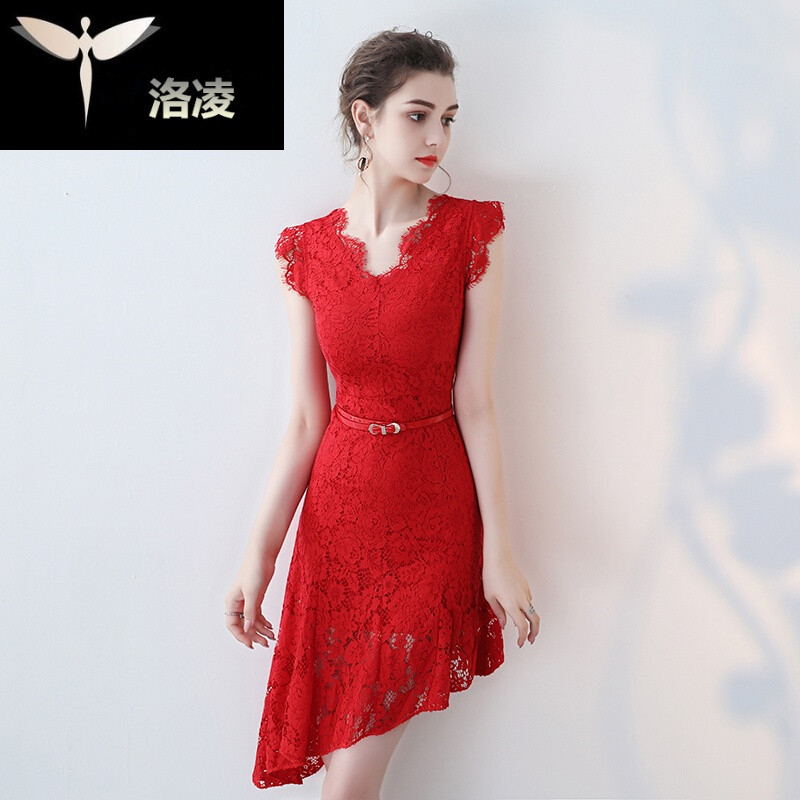 敬酒服新娘2017新款短款结婚衣服时尚蕾丝连