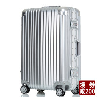 气 金属包角防撞PC铝框箱行李箱 TSA海关锁密