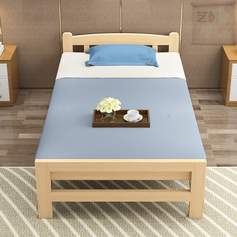 简易折叠床午休床1米儿童成人午睡床卧室实木经济小床