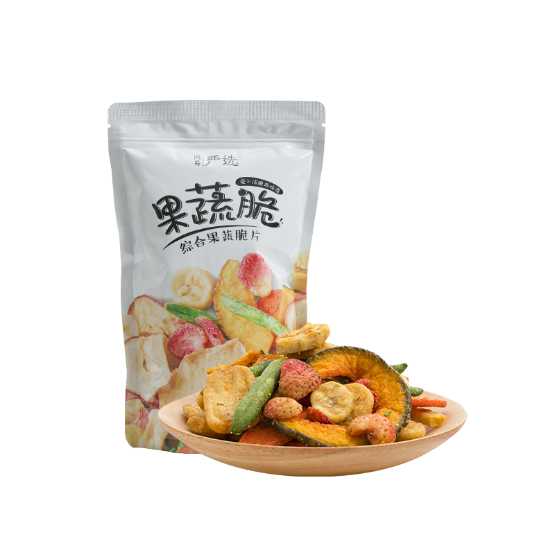 网易严选黑凤梨综合果蔬脆100克蔬菜干水果干零食休闲办公室