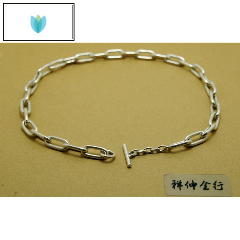 arsmundi长版霸气粗10mm太角链古惑仔乌鸦男士999足银
