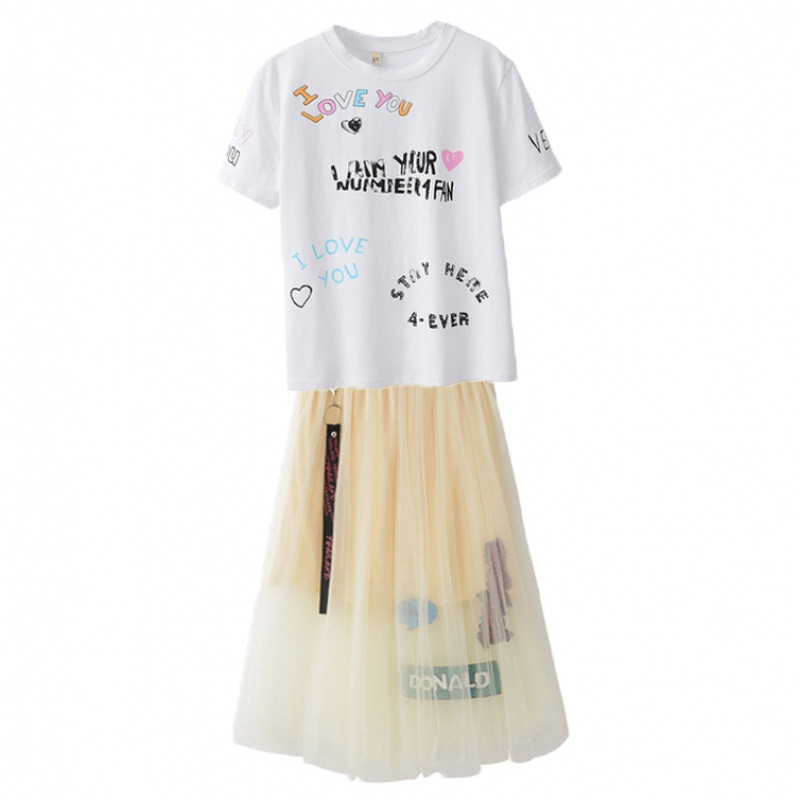 2017套装裙连衣裙女夏2017新款两件套仙女裙