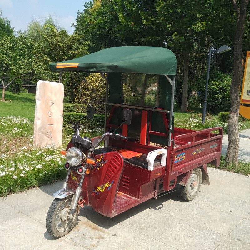 电动三轮车雨棚车篷前车头棚快递驾驶室遮阳棚电瓶三轮车车棚雨篷