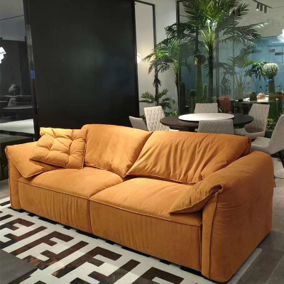 古达极简布艺沙发羽绒科技布现代简约北欧大小户型客厅组合沙发