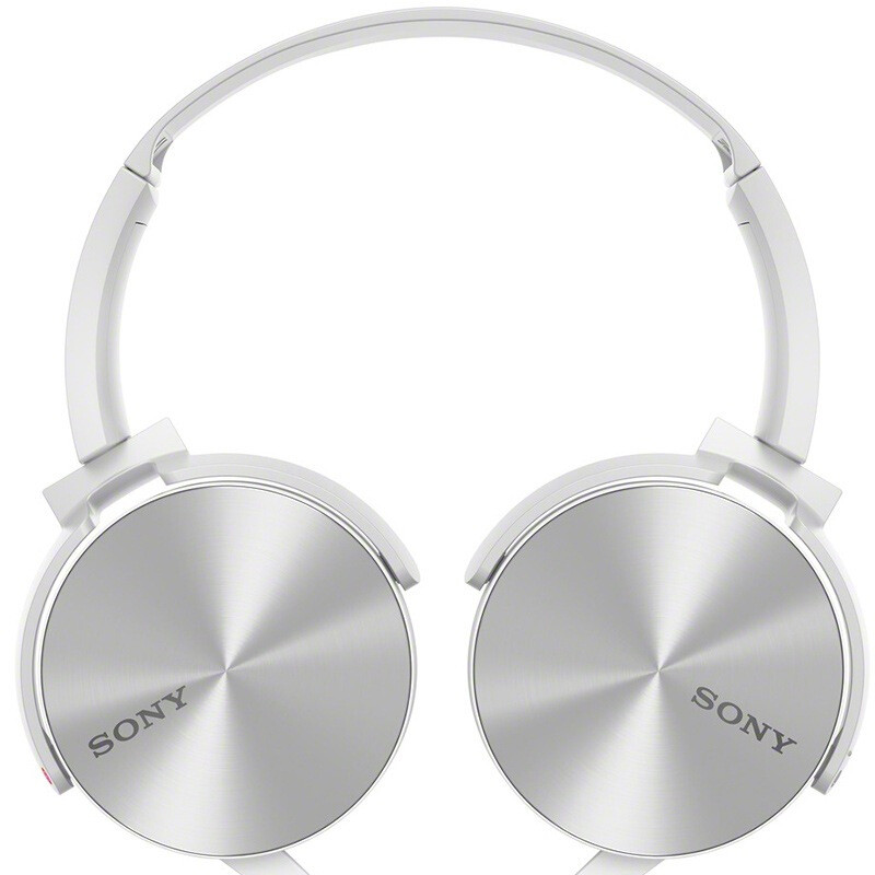 索尼(sony)mdr-xb450ap 重低音 立体声头戴式耳机 白色