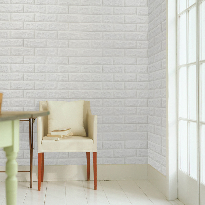 立体3d墙贴仿真大理石卧室泡沫瓷砖纹壁纸客厅墙纸自粘防水防撞