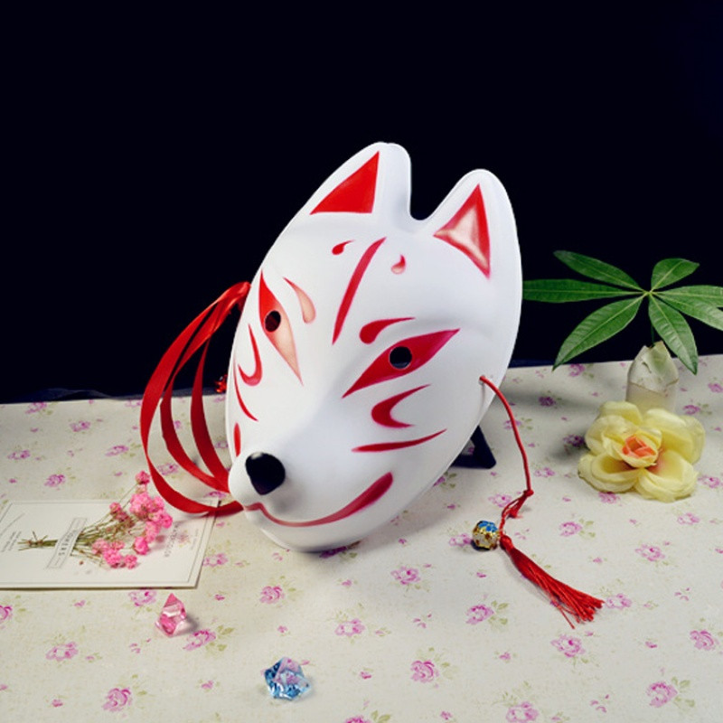 特色狐狸面具 萤火之森 猫脸fox 夏目友人帐狐妖日式和风cosplay