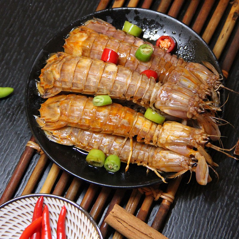 那片海 青岛海鲜特产熟海鲜熟食海鲜麻辣皮皮虾 虾爬子 濑尿虾 300g