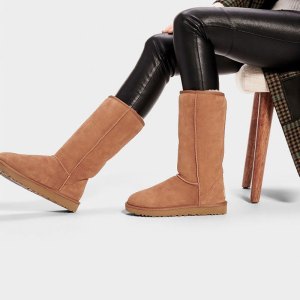 UGG 新款正品 CLASSIC TALL II BOOT 羊皮 保暖舒适 防水 经典冬季高筒雪地靴 高筒靴子女