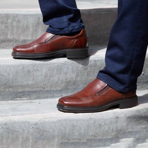爱步(ECCO)男鞋HELSINKI 2.0系列 柔软透气缓震耐磨 套脚 男士精致皮鞋 轻便舒适 低帮休闲鞋男