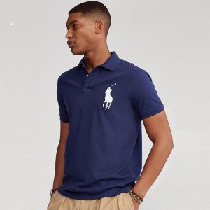 拉夫·劳伦(RALPH LAUREN)男士polo衫 新款春夏马球衫 时尚百搭 定制修身版型 网眼 Polo衫男