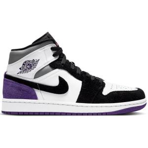 [限量]耐克 AJ1男鞋Jordan 1 Mid SE Purple 缓震透气缓震 运动实战篮球鞋男852542-105