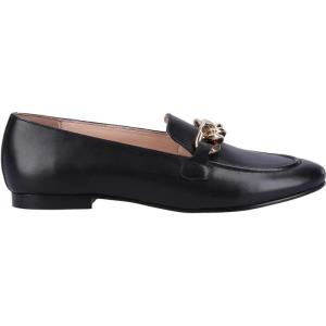 暇步士(HUSH PUPPIES)Harper Chain乐福鞋女士休闲低帮鞋皮革舒适轻盈黑色M-36609-68274