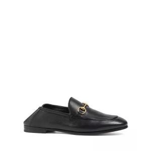 Gucci古驰女款 Brixton Collapsible Apron Toe Loafers时尚经典板鞋低帮鞋休闲鞋