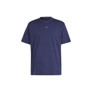 阿迪达斯Adidas 美式复古字母Logo印花运动休闲短袖 正肩袖T恤 男款 传奇墨水蓝 休闲百搭 IR5265