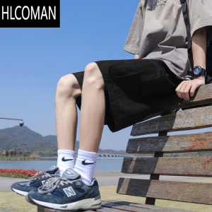 HLCOMAN@ 大口袋工装短裤男夏季日系Cityboy直筒运动五分中裤