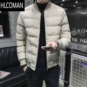 HLCOMAN男士棉服2024年新款韩版潮流短款加厚棉衣外套休闲棉袄