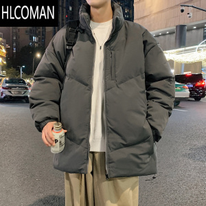 HLCOMAN立领棉服男款冬季潮牌基础款百搭棉衣大码宽松冬装p暖外套