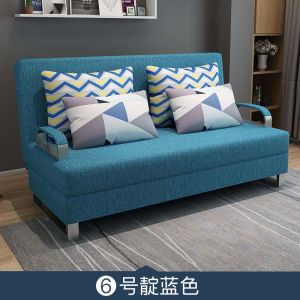 乳胶北欧多功能沙发床可折叠客厅小户型两用1.2双人1.5三人客厅