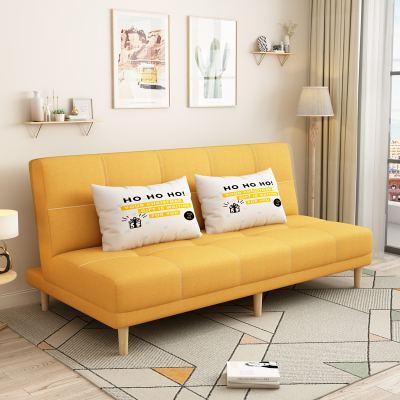 北欧布艺沙发小户型可折叠沙发闪电客床两用双人简易出租房懒人沙发客厅