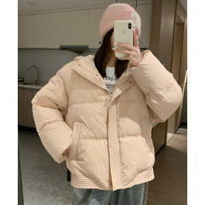 [1折价89.9元叠加优惠券]唐狮秋冬女连帽长袖短款棉衣百搭韩版时髦别致高级感潮流