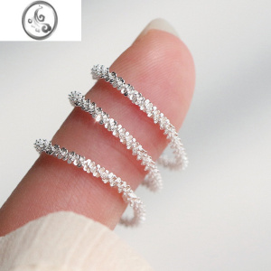 JiMi轻奢小众设计高级感925银银戒指食指指环女叠戴个性气质时尚精致