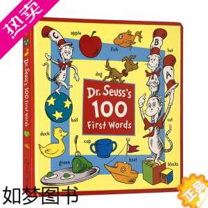 [正版]英文原版 苏斯博士100个入门启蒙单词 Dr. Seuss's First 100 Words 认知词典 儿童启