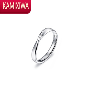 KAMIXIWA莫比乌斯环戒指情侣对戒S戒指女小众设计个性日韩表白礼物