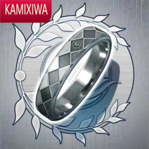 KAMIXIWA银S迦勒图标戒指菱形指环情侣对戒银饰礼物