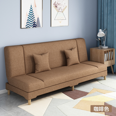 庄子然沙发小户型客厅沙发床折叠两用简易出租房用经济型懒人布艺小沙发FLM