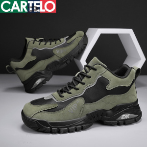 [线下专柜同款]卡帝乐鳄鱼(CARTELO)新款时尚马丁靴休闲鞋靴子男鞋工装鞋板鞋