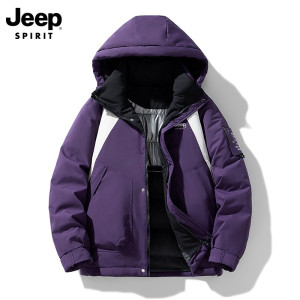 JEEP SPIRIT户外男女工装棉衣新款棉服冬季加厚潮牌工装夹克棉衣