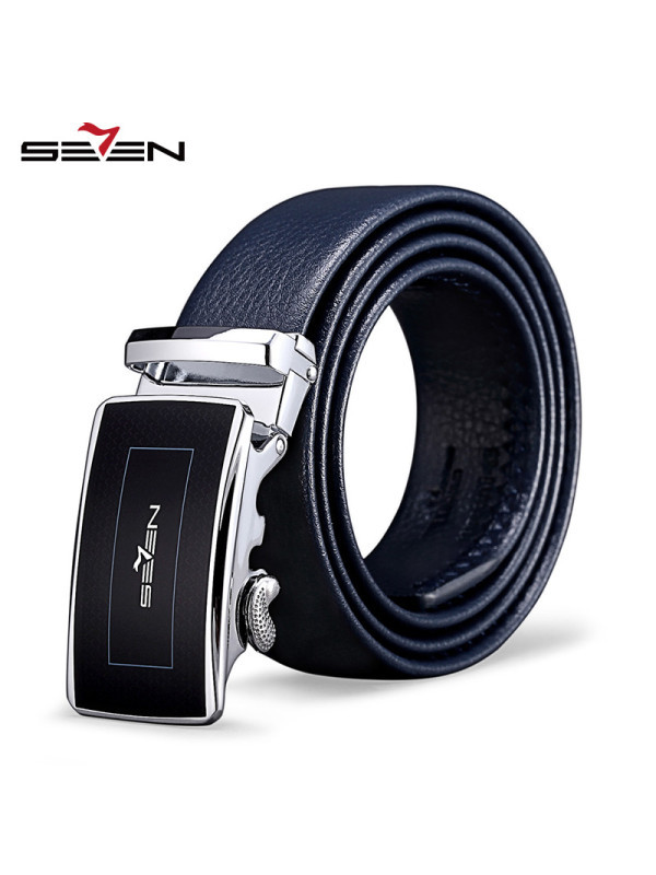 柒牌男士皮带男皮革自动扣商务韩版牛皮潮男腰