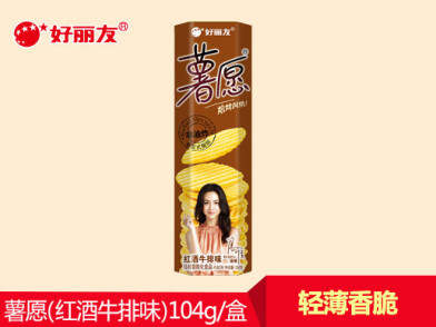 好丽友 薯愿(红酒牛排味)104g/盒 48减10