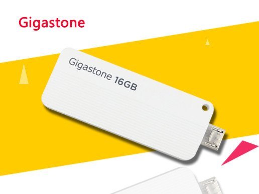 立达(Gigastone)U204 OTG手机U盘16G 白色【