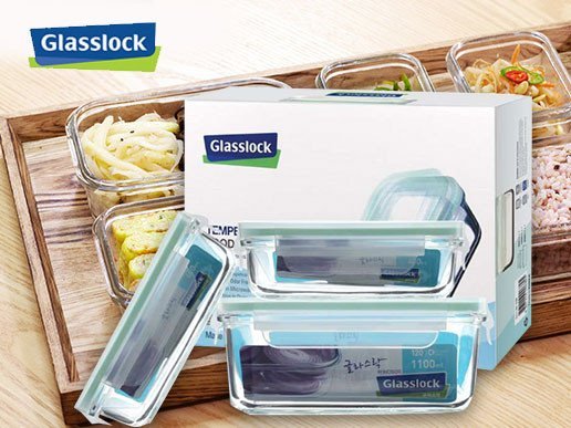 GLASSLOCK\/三光云彩 钢化耐热玻璃保鲜盒 三